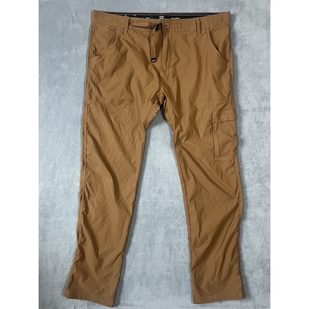 Prana Men's Zion Slim Fit Cargo Pants 40x34 Brown Stretch Hiking Outdoor NWOT
